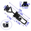 4Pack Heavy Duty Toggle Latch Clamp, 1320lbs 4003 Latch-Style Toggle Clamp with Lock Hook,