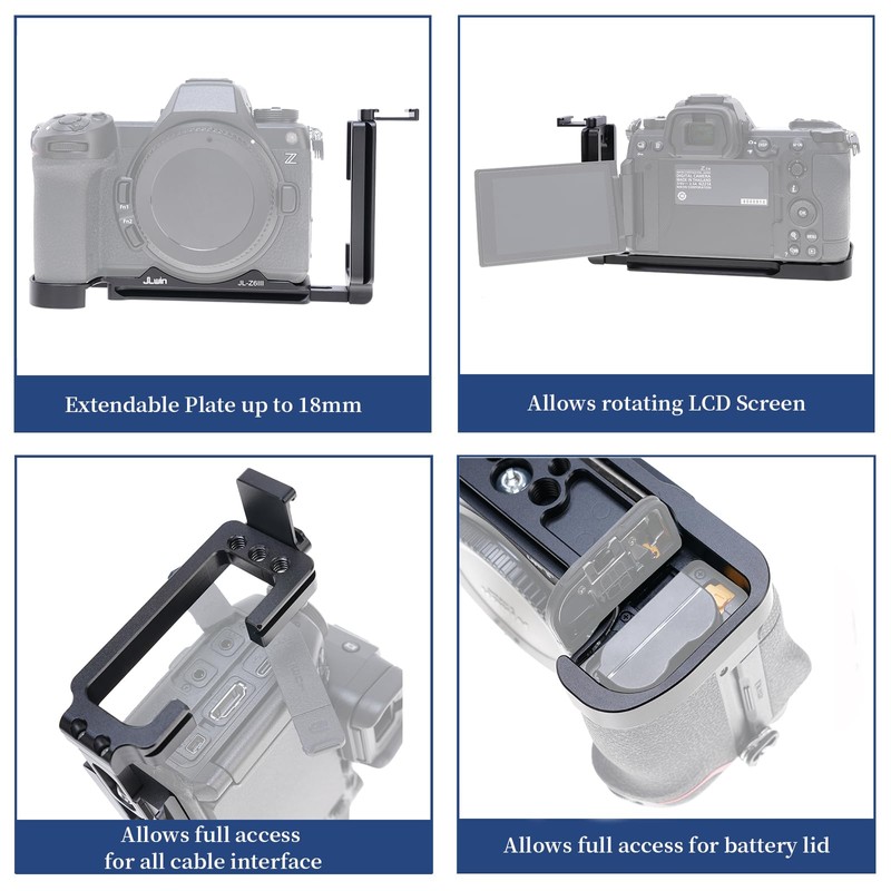 FOTGA Quick Release Plate L-Angle Vertical Quick Release Plate L-Bracket