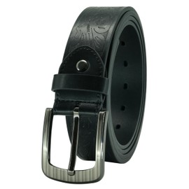 Giantsize Cinturones para hombre, cinturón vaquero occidental grande y alto, talla grande, Western Style Black, 70-74W US
