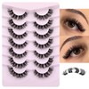 Natural Cluster Lashes Extensions Wispy Natural Look False Eyelashes Individual