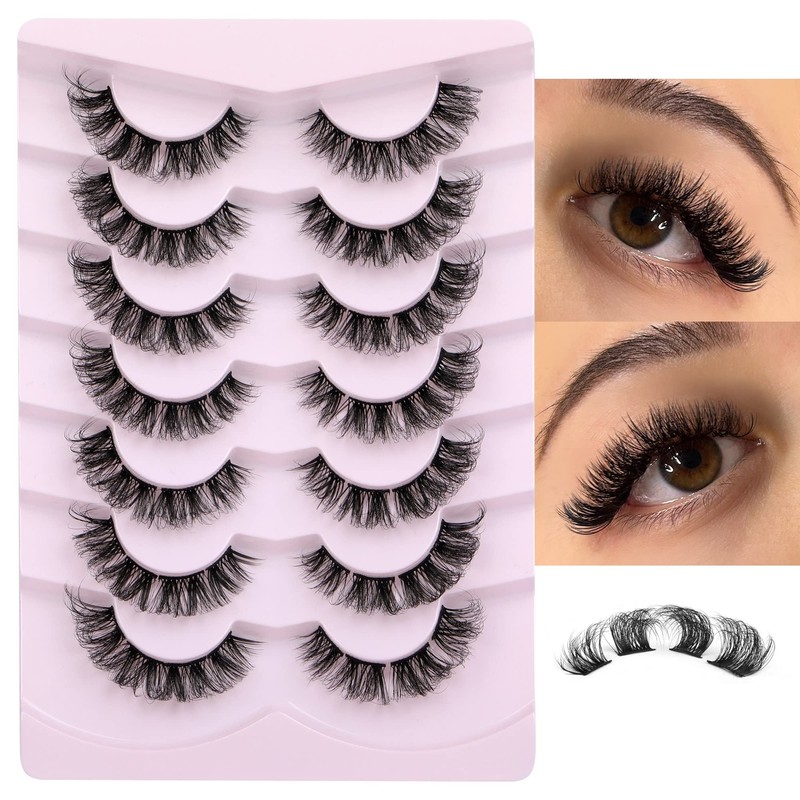 Natural Cluster Lashes Extensions Wispy Natural Look False Eyelashes Individual