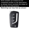 ontto 3-Button Key Fob Cover Compatible with Toyota Flip Folding