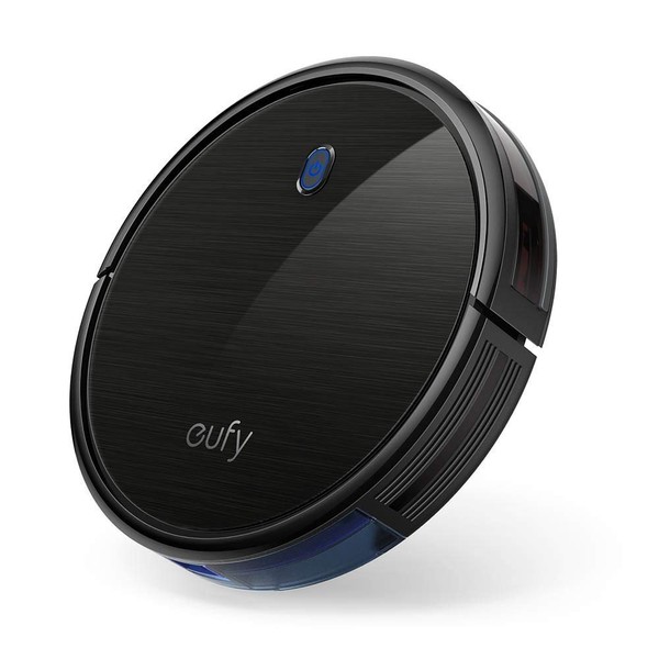 eufy Boost IQ RoboVac 11S (Slim), 1300Pa Strong Suction, Super Quiet, Self-Charging Robotic Vacuum Cleaner, Cleans Hard Floors to Medium-Pile Carpets (Black) (Renewed)