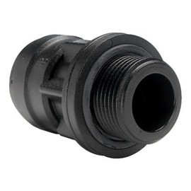 John Guest 22mm Pushfit x 3/4" BSP Male Straight Adaptor, Acetal Copolymer