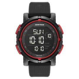 Armitron Sport Men's Digital Chronograph Silicone Strap Watch