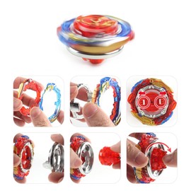 Gytobytle 193 & 201 Bey Kampfkreisel Metal Fusion Blade Kreisel Set mit Launcher Griff Valtryek Achilles (Anfänger)