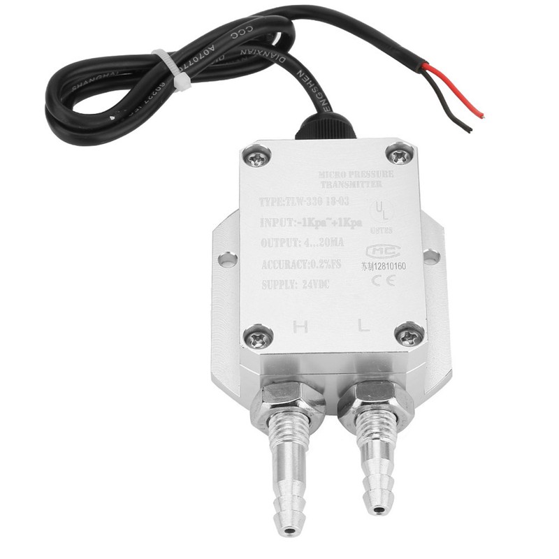 4-20mA Pressure Difference Transmitter Micro Pressure Differential Sensor(-1Kpa~+1Kpa)