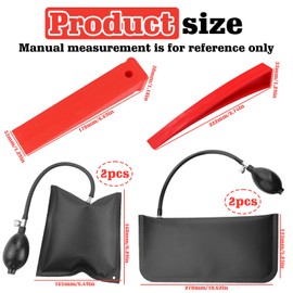 Mounting Cushion Air Wedge Pump Pack of 4: HOMURY Air Cushion Lifter, Window Mounting, Load up to 200 kg, Pneumatic Tensioner, Expansion Cushion for Car, Mounting Aid, Window, Inflatable Lifting