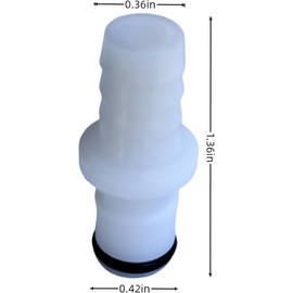 Cabagii Fits 2 Pack M236 Male Connectors for Testing Sleep Number Bed Air Chamber leaks