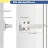 GOBEKOR 1 Pack Brushed Nickel Dummy Door Handle,Single Sided Lever