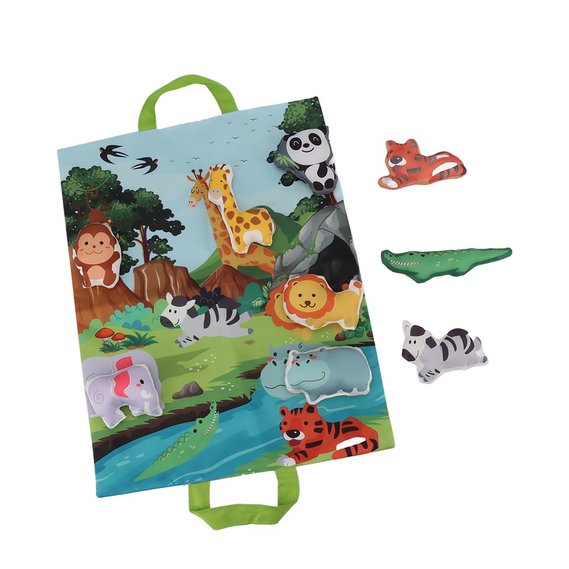 Baby Soft Toy Set with Play Mat Bright Color Sound