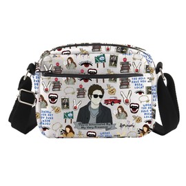 Vampire Merch Twilight Gift Horror Movie Inspired Edward Cullen Crossbody Bag for Movie Fans Robert Fans (Presence Cross2)