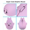 Wireless Mouse Cute Animal Dolphin Shape Small Silent Click Ergonomic