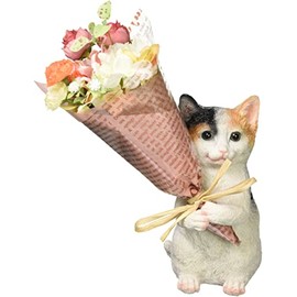 Maruwa Trade CT Mignon Bouquet Cat Mike, 3.4 x 4.2 x 5.9 inches (8.7 x 10.7 x 15 cm)