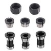 Milling Collet Chuck 6 Pieces Carbon Steel Woodworking Milling Chuck