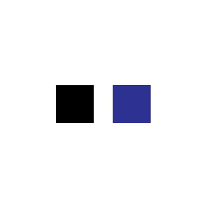The Pixel Hut gs00067 Black with Blue Border Hood Stripes