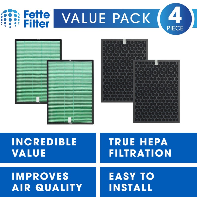Fette Filter - Air Purifier Replacement Set Compatible with BioGS