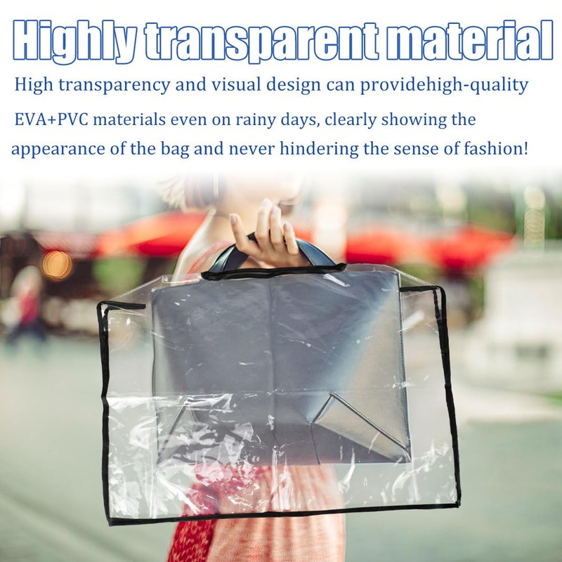 DUENYUANN Rain Slicker for Handbags EVA Handbag Cover Purse Tote