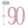 Rose Gold 90 Cut-Out Numbers, 90th Glitter Birthday Party Anniversary