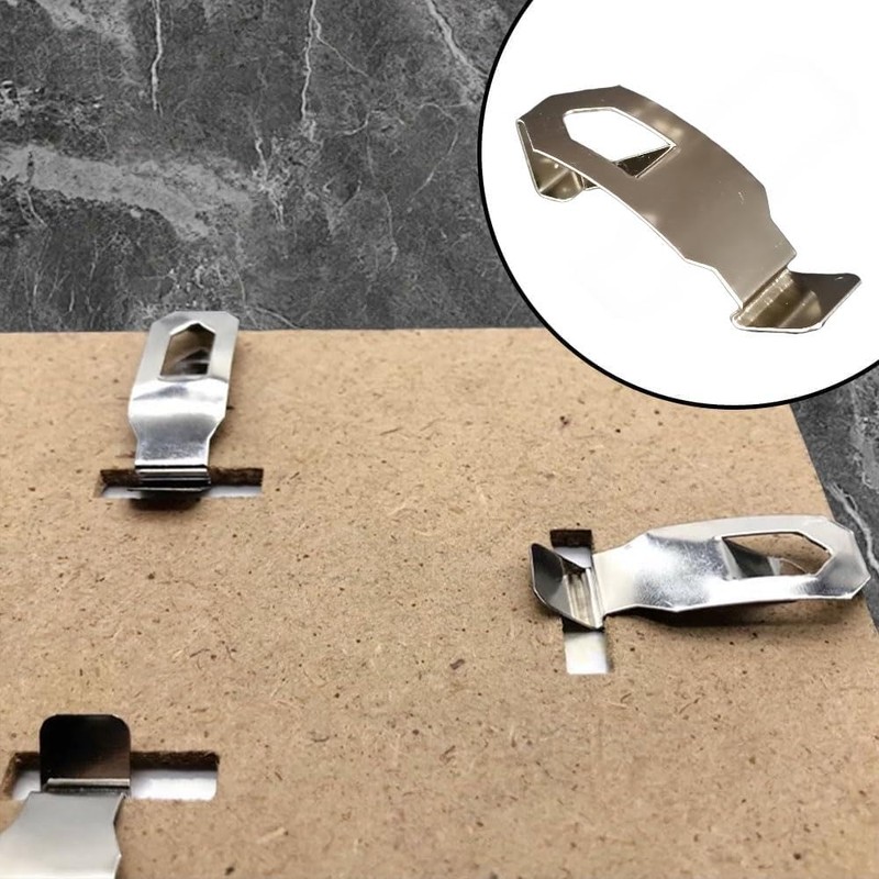 12 PCS Picture Frame Clips – Metal Spring Turn Clips