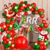 Christmas Balloons, Pack of 63 Christmas Balloons, Garland, Colourful Merry