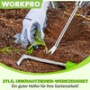 WORKPRO Weed Cutter 2-Piece with Handle, Weed Remover Tool Set