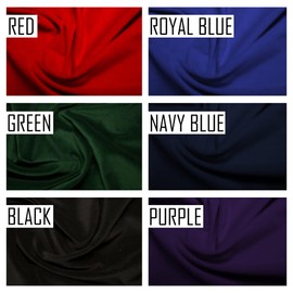 FABRICS KING ONLINE Cotton Velvet Fabric Non Stretch Soft 100% Cotton Material for Dressmaking, Costumes, Furnishing & Upholstery 45”- 112 cm Wide | Sold by The Metre (Red, 1 Metre)