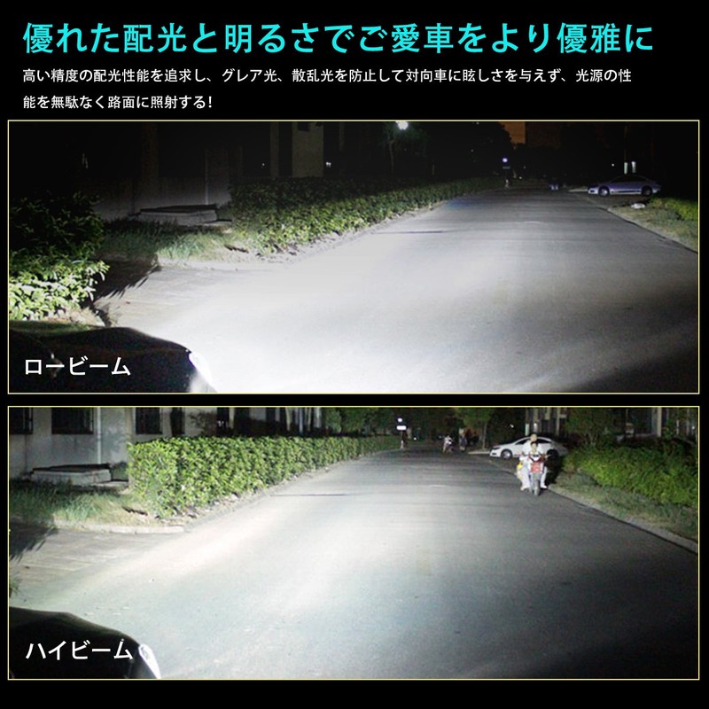 Autofeel Headlight LED HB4 6500K 8000LM DC12-24V Bridgelux 360 Degree