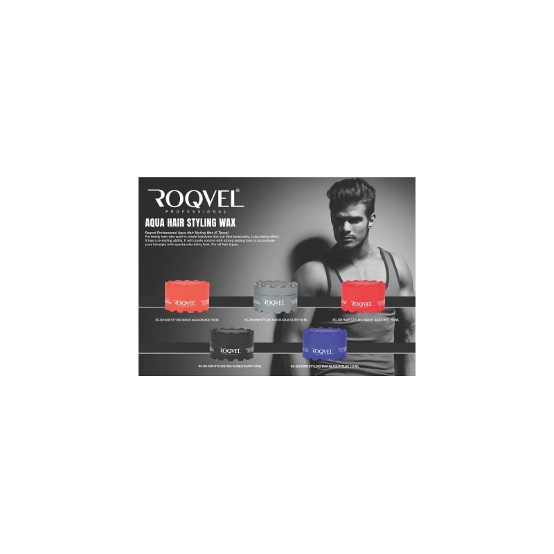 ROQVEL PROFESSIONAL Aqua Hair Styling Wax 06 Silver 150ml