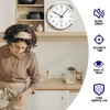 HITO 12 Inch Silent Wall Clock Battery Operated Non Ticking