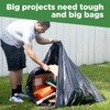 ToughBag 95-96 Gallon Trash Bags Heavy Duty, Black Garbage Bags