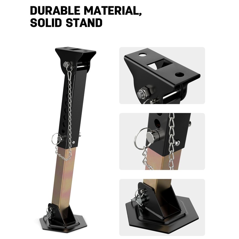 Sulythw Trailer Stabilizer Jacks Telescoping RV Camper Accessories 2PCS Adjustable