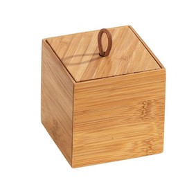 Wenko Bamboo Organiser Terra 3 Compartments -Storage Box, Bathroom Basket, Bamboo