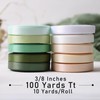 LaRibbons 3/8 Inch 100 Yard Satin Ribbon Pack, 10 Yard/Roll