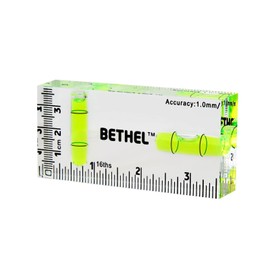 BETHEL Pocket Bubble Level - Mini 90°/180° Spirit Level with Shatterproof Design, High Accuracy for Picture Hanging, DIY Projects, Construction - Compact 95x40x15mm Layout Tool