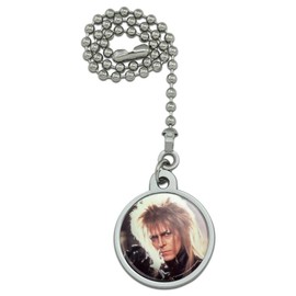 GRAPHICS & MORE Labyrinth Goblin King Crystal Ball David Bowie Jareth Ceiling Fan and Light Pull Chain