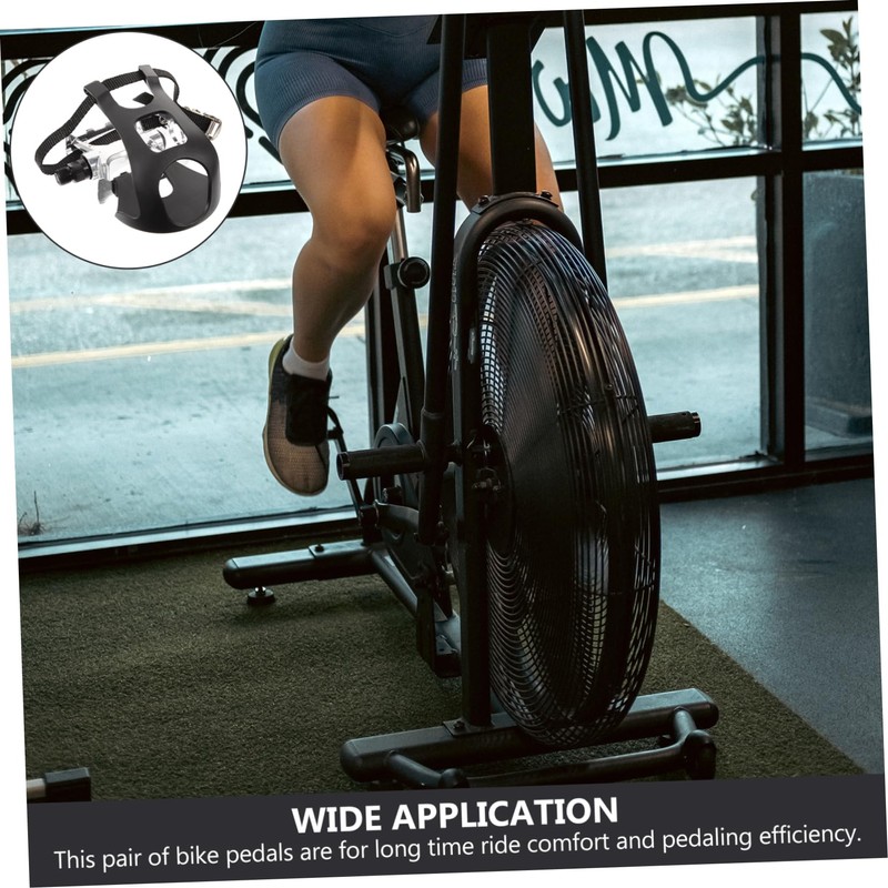WHAMVOX 1 Pair Dynamic Skid Exercise Bike Pedals Lightweight with