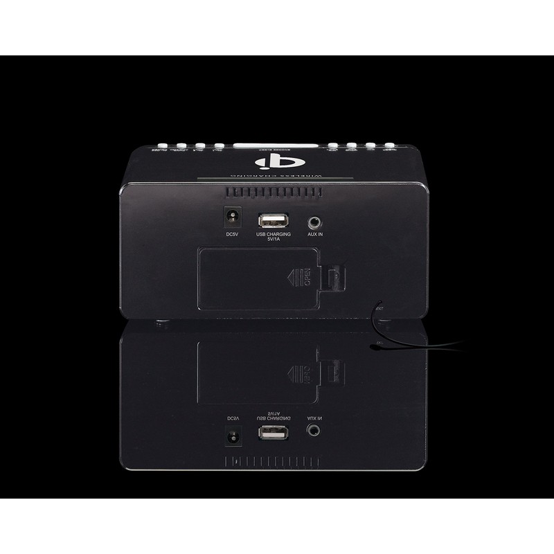 Lenco 550 Black Stereo Clock Radio with 1.2 (1.2 Inch)