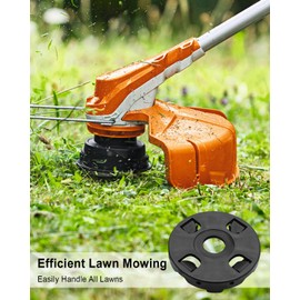 Qnbes 12 Pcs 0.2 Inch 5.5 MM 8 String Trimmer Replacement Blades, Steel Line Wire Electric Weed Trimmer Head Fit for Cordless Grass Trimmer, Line Trimmer Replacement Head Weed Wackers Attachment