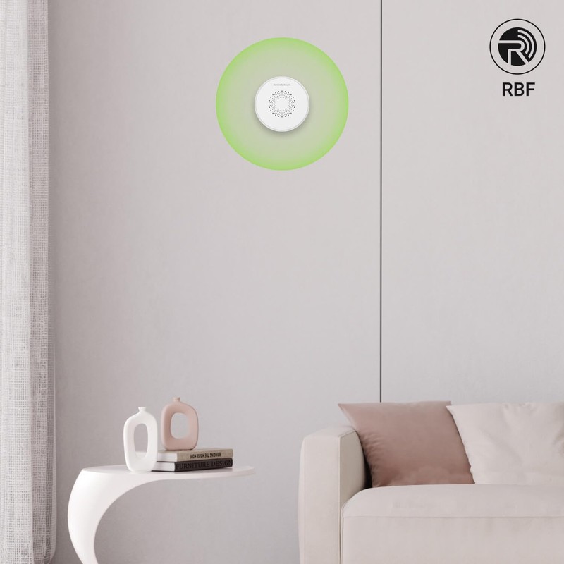 Roombanker Wireless Indoor Siren with Loud Sound & Flashing Strobe