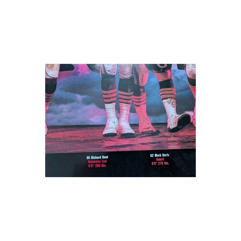 Chicago Bears Back with a Vengeance 1987 Poster featuring Hampton