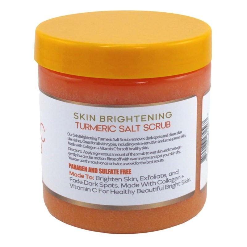 Okay Turmeric Salt Scrub 24 Ounce Jar