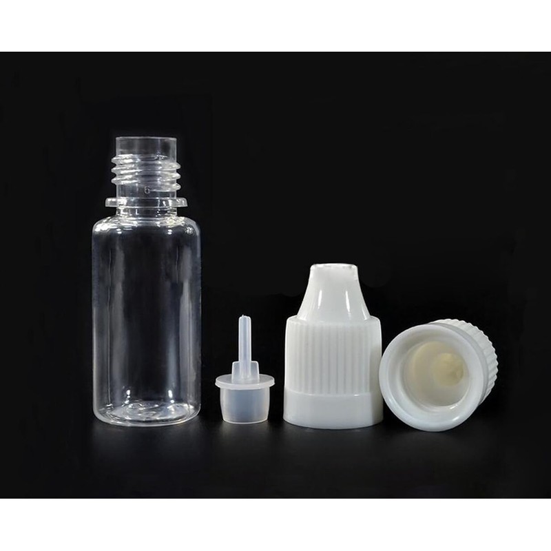 sanyangboli 50PCS 10ml/0.34oz Clear Plastic Squeezable Dropping Bottles Empty Bottles