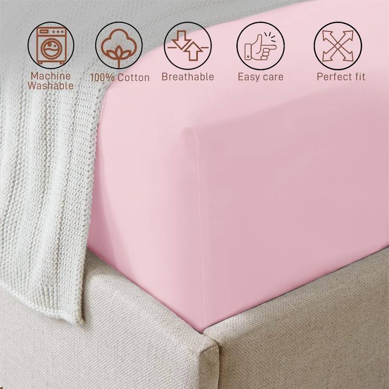 AR Ware Double Fitted Sheet 100% Egyptian Cotton 300 TC,