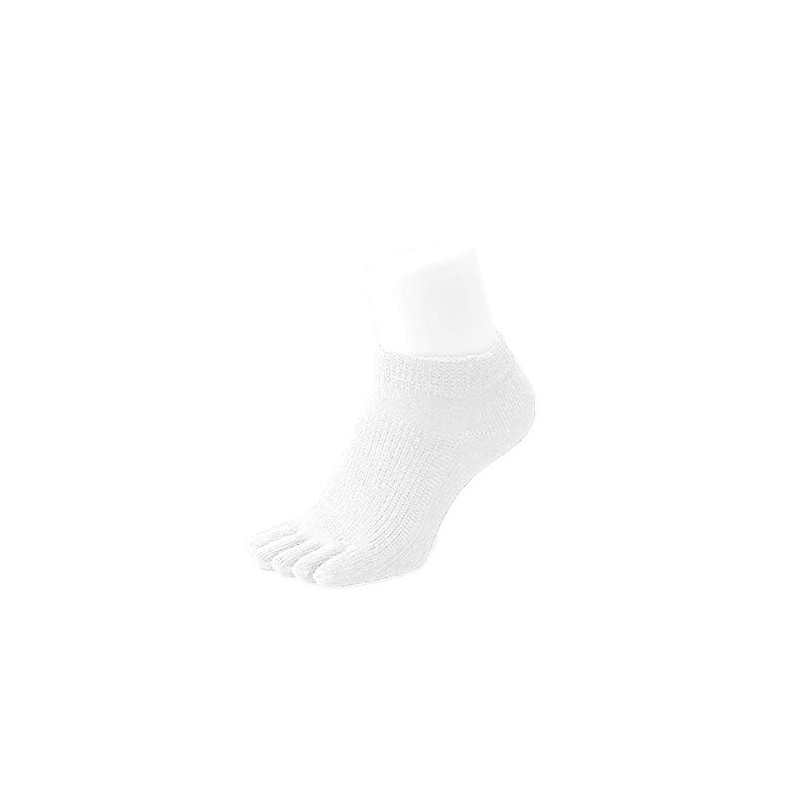 yubinoba socks yubinoba ankle 5-toe socks, white