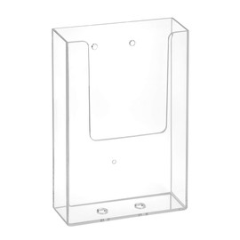 DIN Long Wall Brochure Holder with Drill Holes/Brochure Holder/Flyer Holder/Wall Mounting/Transparent Zeigis®
