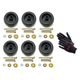 The ROP Shop (6) Deck Wheel/Roller Kits for Exmark Viking Lazer Z Toro Groundsmaster Zero Turn Mower