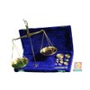 brass weighing scales 20 gram with velvet lined wooden box