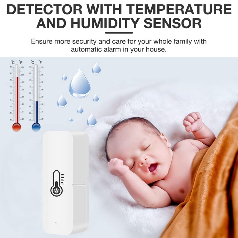 Xreuctop WiFi Thermometer Hygrometer, Smart WiFi Thermometer and Humidity Sensor