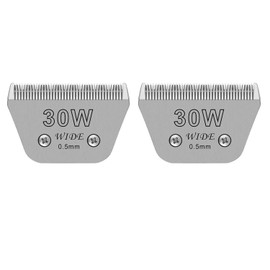 Wide Blades for Dog Grooming Blades Compatible with Andis,Oster A5,Wahl km10 Dog Clippers Stainless Steel Blades Blades for Animal Dog,Cat,Horse, (#30W(0.5mm)/2PCS)